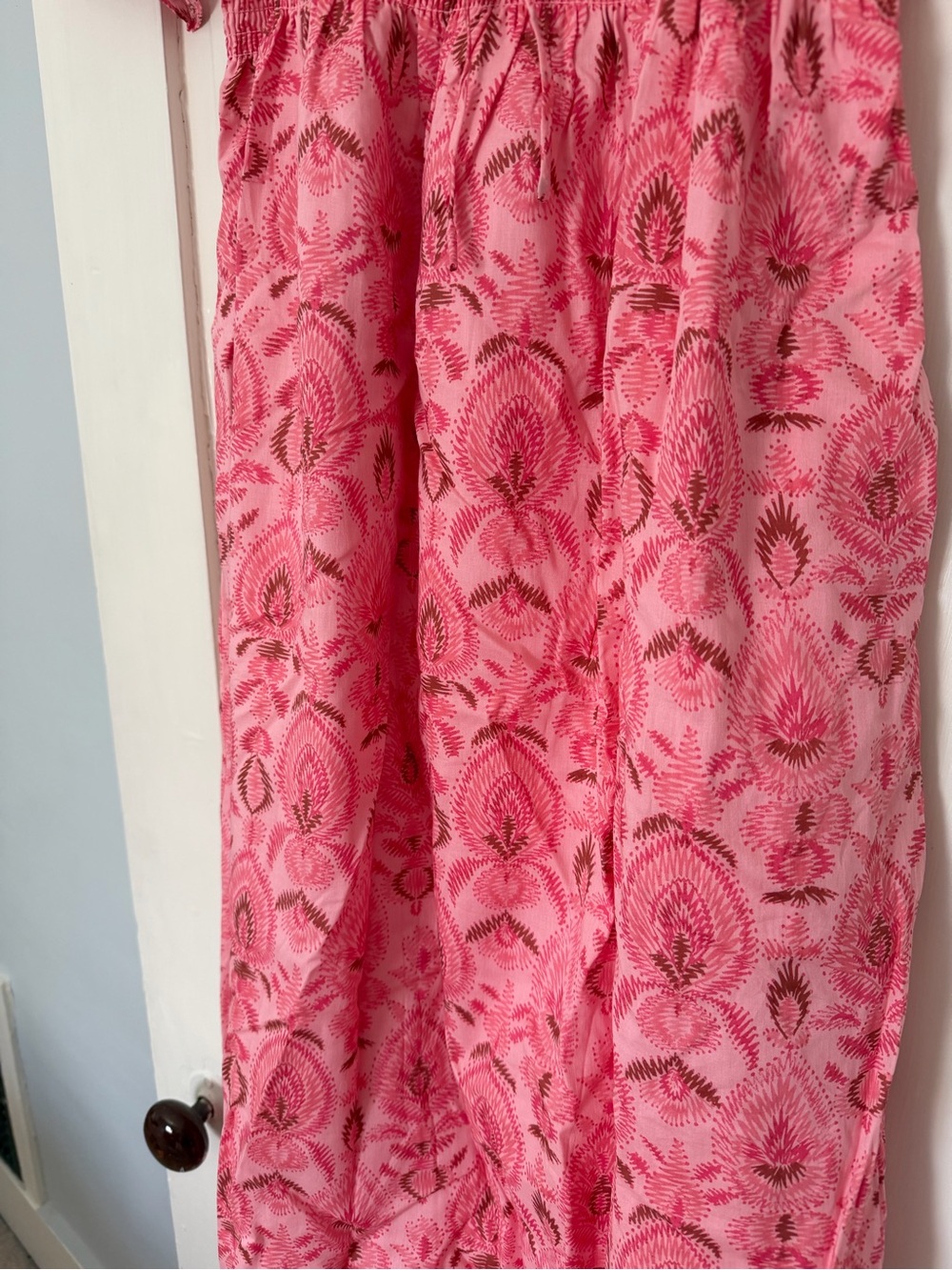 Scarlett Nap Dress: Pink Palm Ikat - Picture 5 of 6